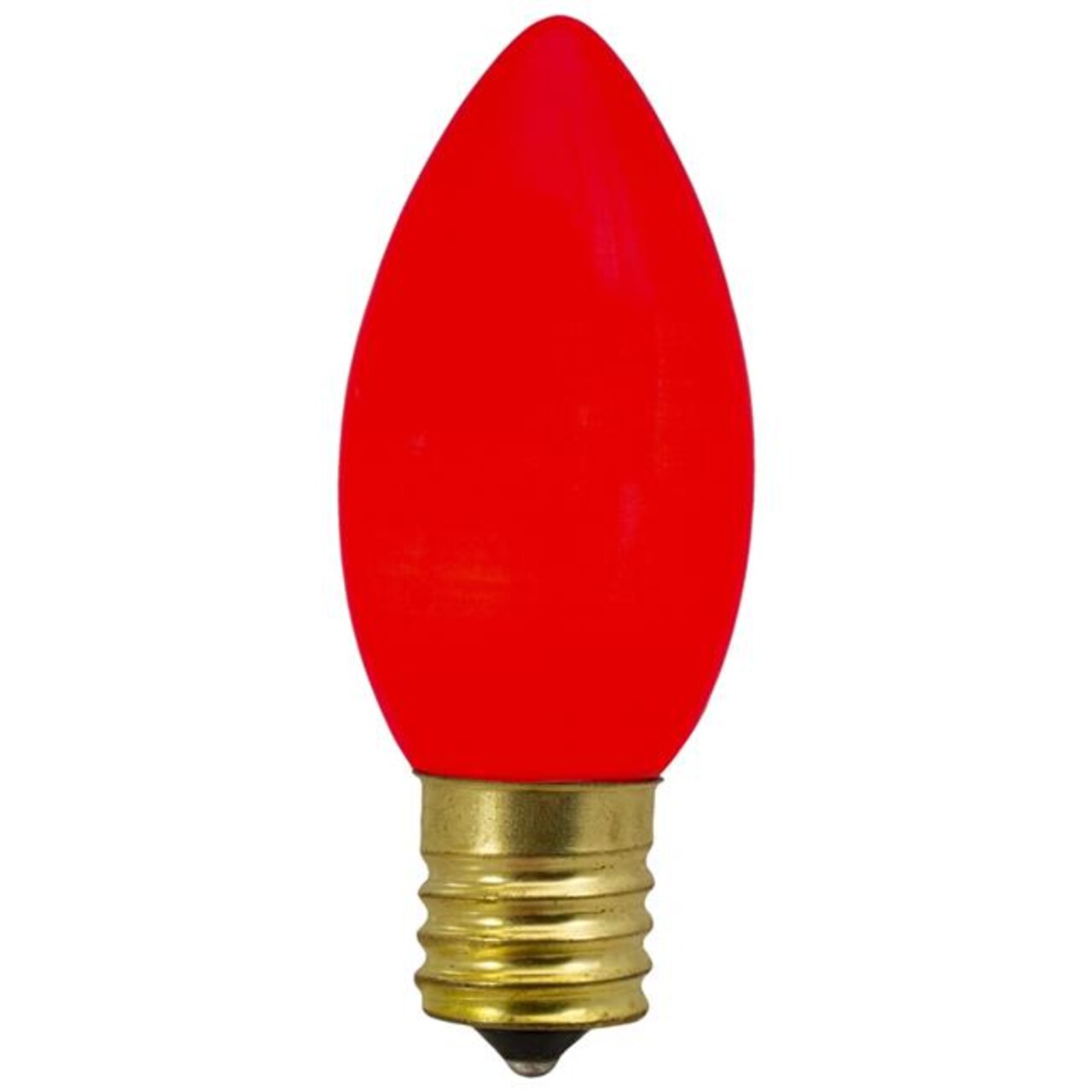 NorthLight 34316495 3 in. C9 Opaque Christmas Replacement Bulbs, Red - Set of 4